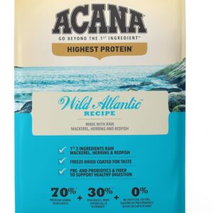 ACANA Highest Protein Grain Free Dry Dog Food Wild Atlantic Recipe 25lb Bag