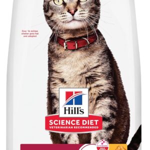 Hill's Science Diet Adult 1-6 Premium Nutrition Dry Cat Food, Chicken Recipe, 7 lb. Bag