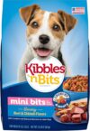Kibbles 'n Bits Mini Bits Small Breed Dry Dog Food, Savory Beef & Chicken Flavors for Adult Dogs, 3.5 lb. Bag, 4 Count