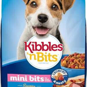 Kibbles 'n Bits Mini Bits Small Breed Dry Dog Food, Savory Beef & Chicken Flavors for Adult Dogs, 3.5 lb. Bag, 4 Count