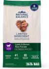 Natural Balance Limited Ingredient Large Breed Adult Dry Dog Food with Healthy Grains, Lamb & Brown Rice Recipe, 26 Pound (Pack of 1)