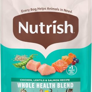 Nutrish Indoor Complete Chicken, Lentils & Salmon Recipe Dry Cat Food, 6 lb. Bag, Packaging May Vary (Rachael Ray)