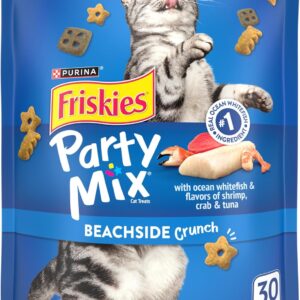 Purina Friskies Cat Treats, Party Mix Beachside Crunch - 30 oz. Pouch