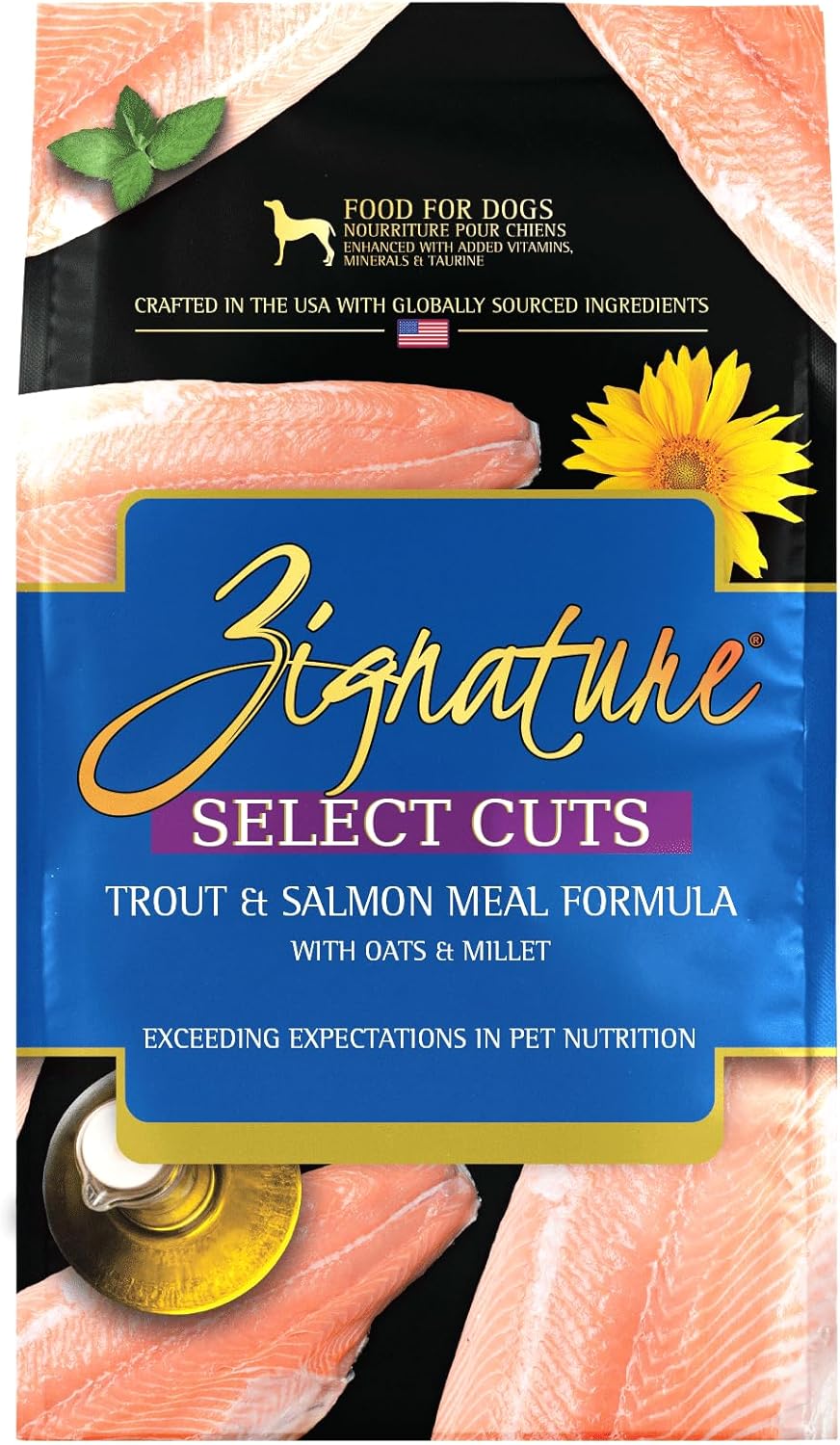 Zignature Select Cuts Trout & Salmon Formula Dry Dog Food 4lb - Image 2