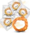 iPaw Turkey Tendons for Dogs, 100% Turkey and US Sourced Raw Material, Hypoallergenic, All Natural Human Grade Puppy Chew, Rawhide Alternative Dog Treats, 4 Units/Pack Ring (Small)