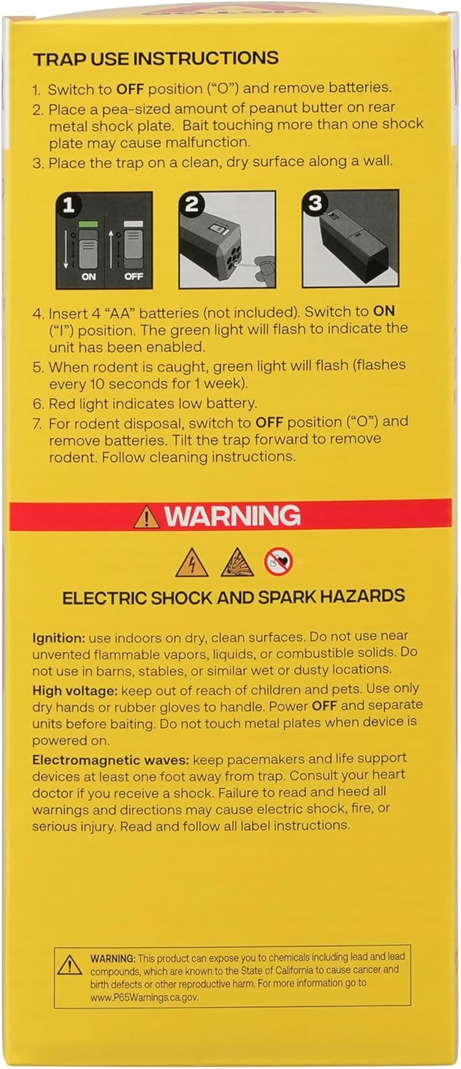 Victor Indoor Electronic Rat Trap, Humane Electric Rat Traps Indoor for Home, No Touch, No See Traps - M241B - Quickly and Humanely Kill Rats Indoors - 1 Pack - Image 10