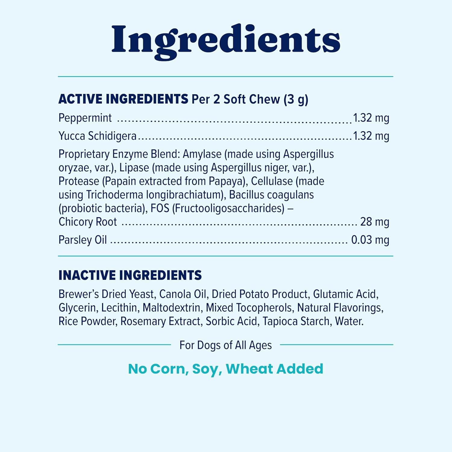 Solid Gold No Poo Chews for Dogs - Coprophagia Deterrent & Stool Eating Deterrent for Dogs that Eat Dog Poop - Stop Eating Poop Chews with Peppermint & Probiotics for Gut & Breath Aid Support - 60ct - Image 9