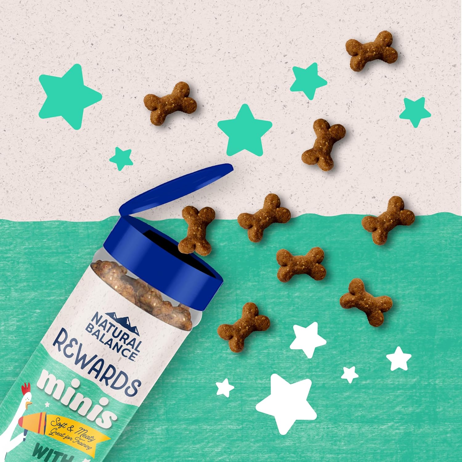 Natural Balance Limited Ingredient Mini-Rewards Chicken Grain-Free, Training Treats for Dogs | 5.3-oz. Canister - Image 3