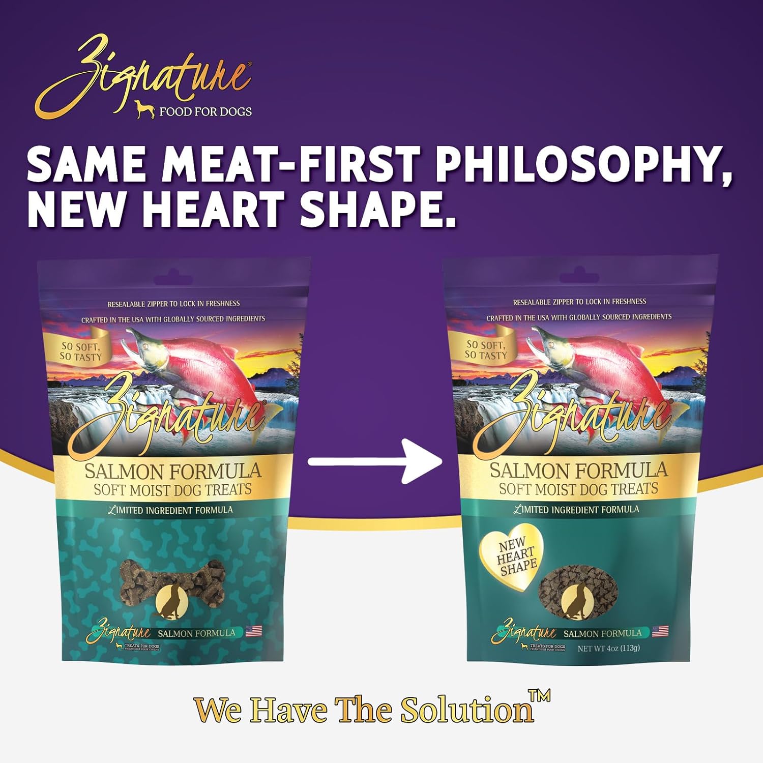 Zignature Salmon Soft Moist Treats for Dogs - Image 2