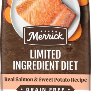 Merrick Limited Ingredient Diet Grain Free Dry Dog Food, Premium And Healthy Kibble, Salmon And Sweet Potato - 22.0 lb. Bag