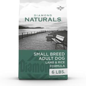 Diamond Naturals Small Breed Lamb and Rice Formula Adult Dry Dog Food with Quality Lean Protein from Real Lamb, Specially for Small Breed Dogs 6lb