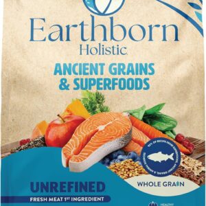 Earthborn Holistic Unrefined Smoked Salmon 25 lb. Ancient Grains & Superfoods Dry Dog Food