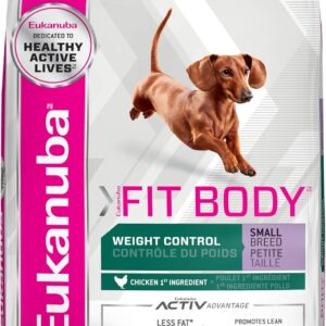 Eukanuba Fit Body Weight Control Small Breed Adult Dry Dog Food, 15 lb Bag