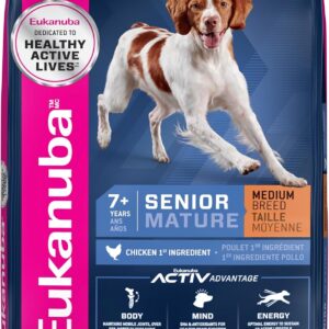 Eukanuba Senior Medium Breed Dry Dog Food, 30 lb