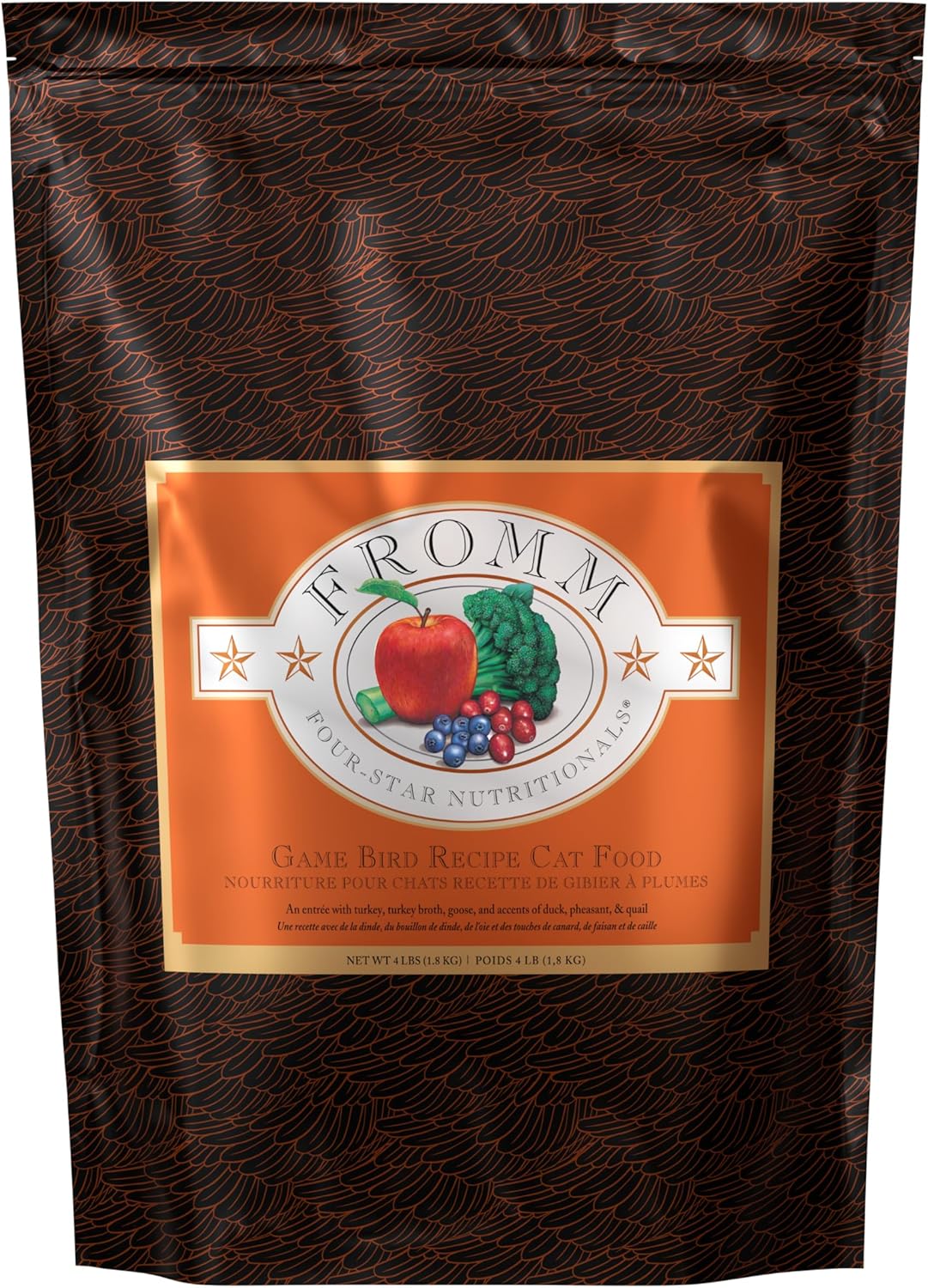 Fromm Four-Star Nutritionals Game Bird Cat Food - Premium Dry Cat Food - Turkey Recipe - 4 lb
