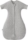 HALO Easy Transition SleepSack, Baby Sleep Sack Wearable Blanket, 100% Cotton, Soft & Breathable, 1.0 TOG, Helps Transition from Swaddle for Infants, Heather Grey, Small