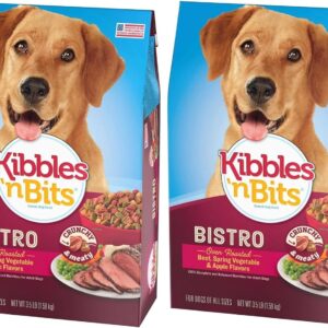 Kibbles 'n Bits Bistro Meals Dry Dog Food - Oven Roasted Beef - 3.5 Lb (Pack of 2)