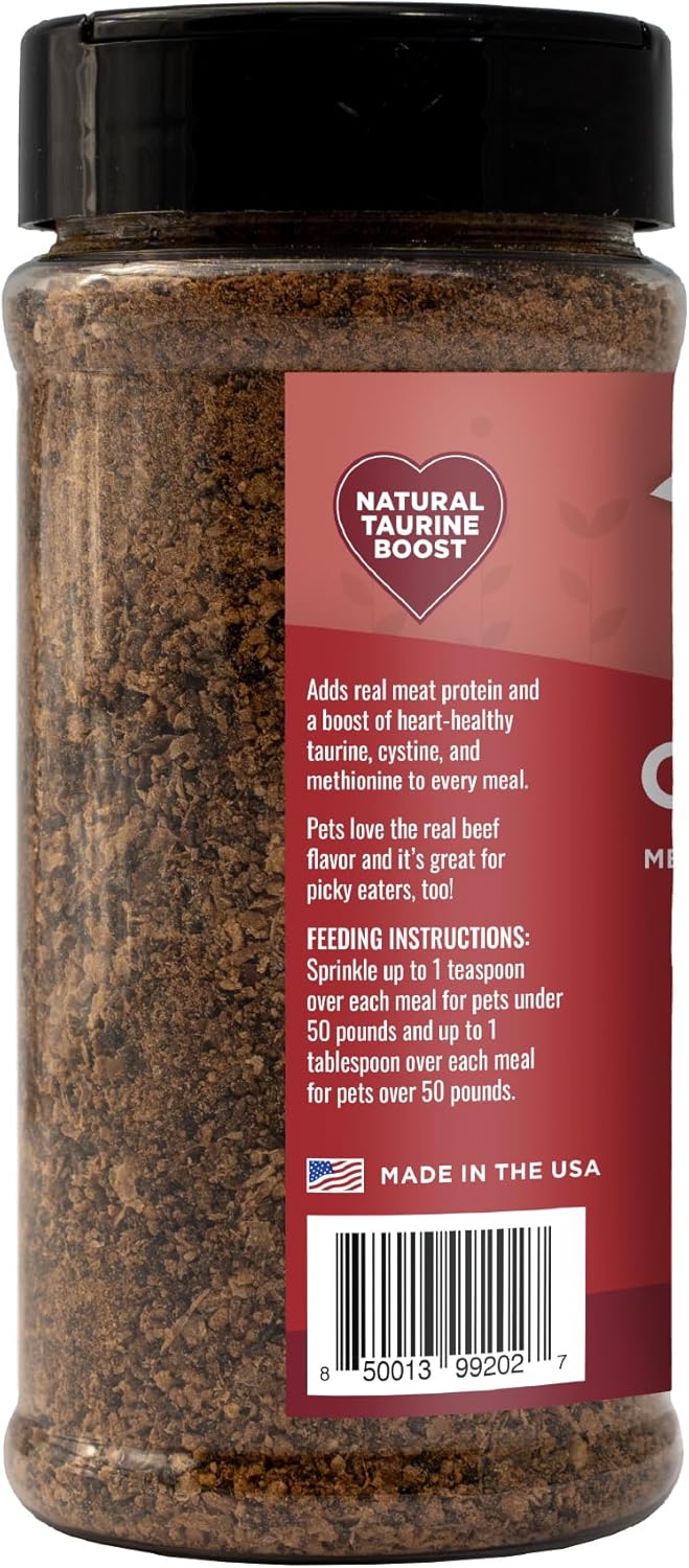 Nature's Logic Beef Crumble Cat & Dog Food Topper - 100% Natural Meal Enhancer - Roasted Beef Lung & Liver - Supports Heart Health with Taurine - No Additives/Preservatives - All Breeds & Life Stages - Image 2