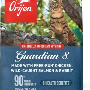 ORIJEN Guardian 8 Grain Free High Protein Premium Dry Cat Food 4lb Bag