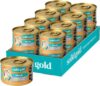Solid Gold Wet Cat Food Shreds in Gravy - Canned Cat Food Made w/Real Tuna & Sardine - Five Oceans Grain Free 16ct/6oz Can