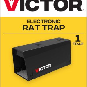 Victor Indoor Electronic Rat Trap, Humane Electric Rat Traps Indoor for Home, No Touch, No See Traps - M241B - Quickly and Humanely Kill Rats Indoors - 1 Pack