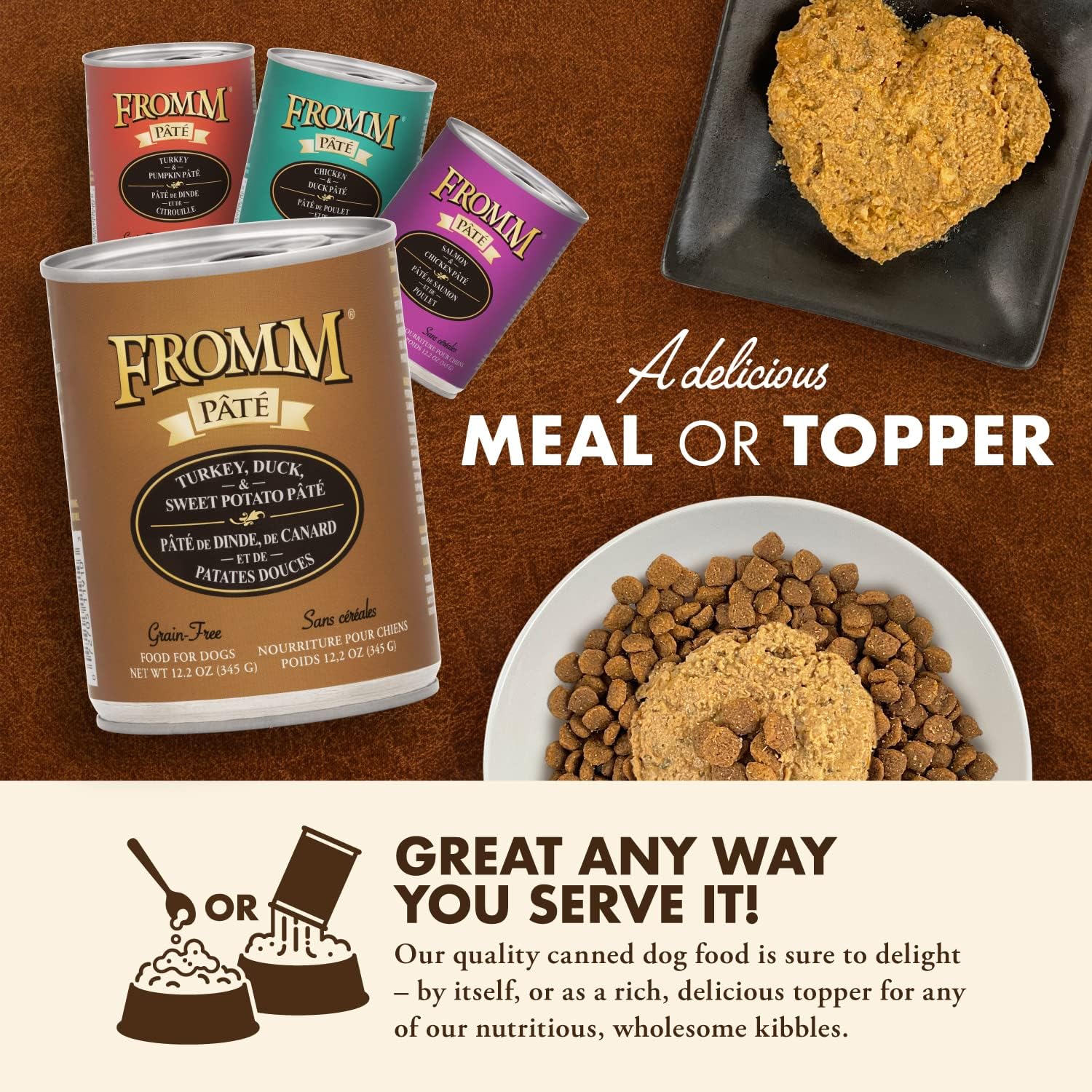 Fromm Turkey, Duck & Sweet Potato Pate Dog Food - Premium Wet Dog Food - Turkey Recipe - Case of 12 Cans - Image 6
