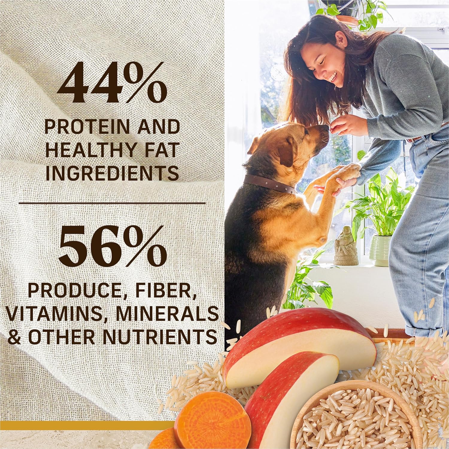 Merrick Healthy Grains Premium Adult Dry Dog Food, Wholesome And Natural Kibble With Chicken And Brown Rice - 25.0 lb. Bag - Image 7