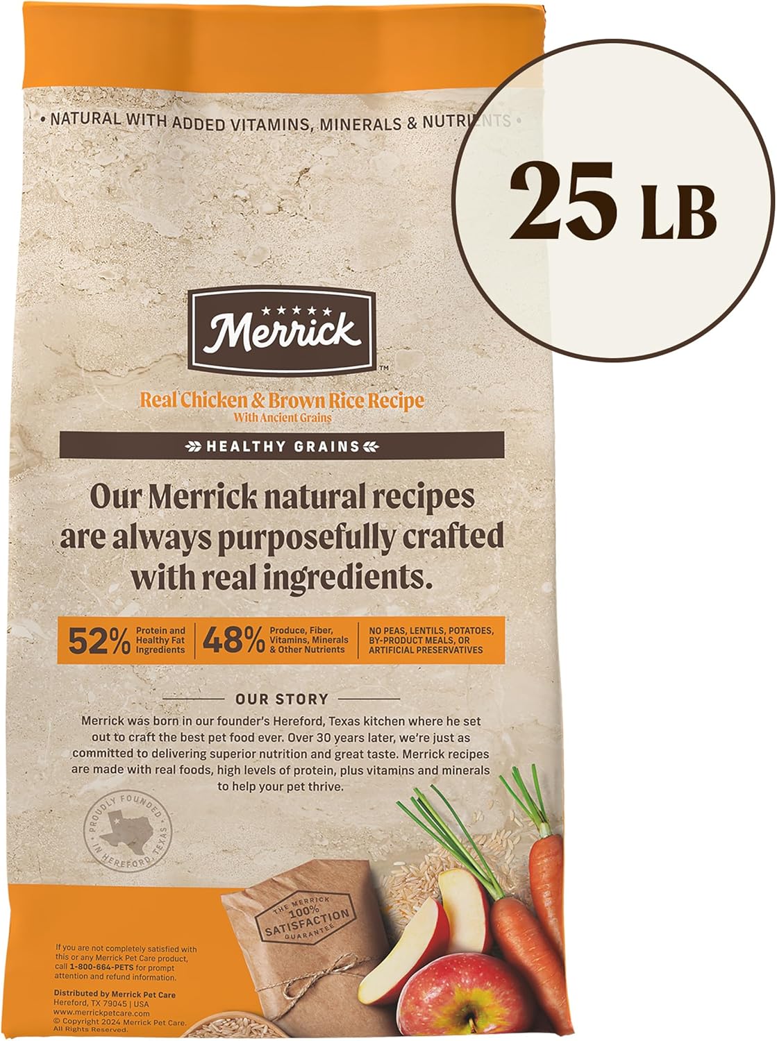 Merrick Healthy Grains Premium Adult Dry Dog Food, Wholesome And Natural Kibble With Chicken And Brown Rice - 25.0 lb. Bag - Image 10