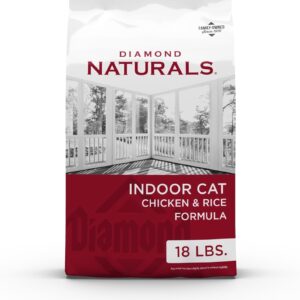 Diamond Naturals Premium Real Meat Recipe Dry Indoor Cat Food with Protein from Cage-Free Chicken, Antioxidants, Probiotics to Support Healthy Immune and Digestive Systems 18lb
