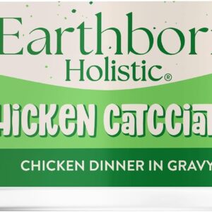 Earthborn Holistic Chicken Catcciatori Grain-Free Moist Cat Food 3 Ounce (Pack of 24)