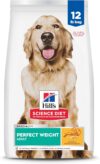 Hill's Science Diet Adult Perfect Weight Dry Dog Food, Chicken & Brown Rice, 12 lb. Bag