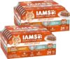 IAMS Perfect Portions Sensitive Digestion & Skin Wet Cat Food Pate, Healthy Adult Grain Free Pate, Chicken and Tuna Recipe, 2.6 oz. (24 Twin Packs)