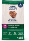 Natural Balance Limited Ingredient Small-Breed Adult Dry Dog Food with Healthy Grains, Lamb & Brown Rice Recipe, 4 Pound (Pack of 1)