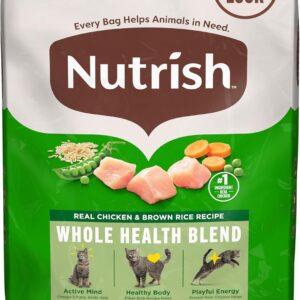 Nutrish Premium Natural Dry Cat Food, Real Chicken & Brown Rice Recipe, 14 Pounds (Packaging May Vary), (Rachael Ray Nutrish)