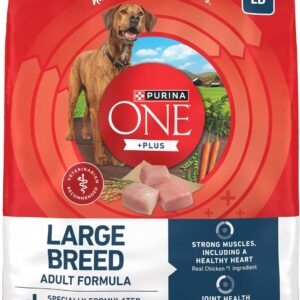 Purina ONE Plus Large Breed Adult Dog Food Dry Formula, Real Protein Rich Natural Chicken Flavor - 40 lb. Bag