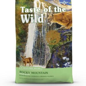 Taste Of The Wild Dry Cat Food, Rocky Mountain Feline Formula With Roasted Venison And Smoked Salmon, 5 Pound