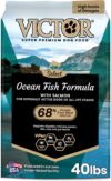 VICTOR Super Premium Dog Food – Select Ocean Fish Formula with Salmon – Omega-3 and Omega-6 Enriched Gluten-Free Dry Kibble for All Normally Active Dogs of All Life Stages, 40lbs