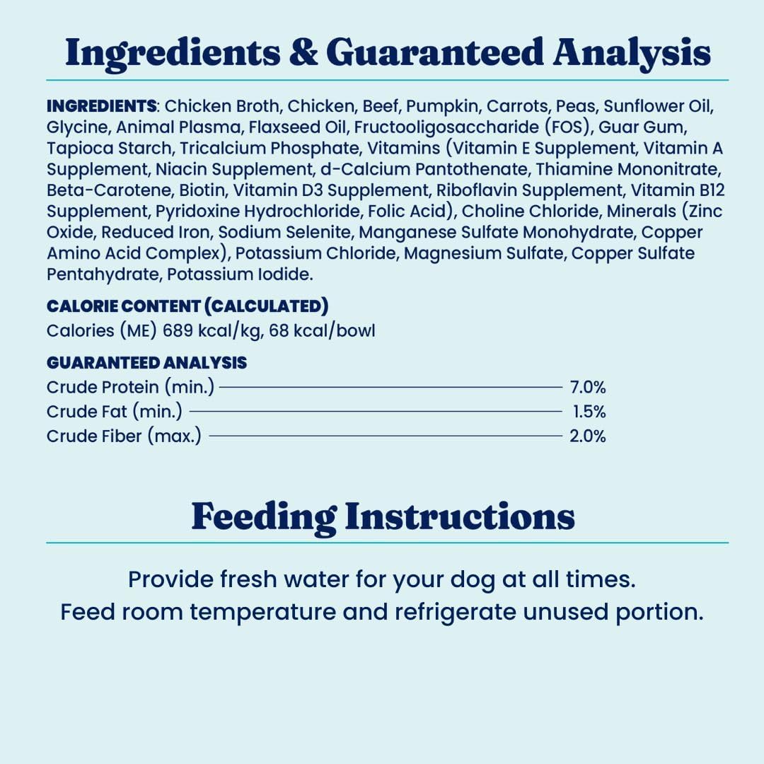 Solid Gold Wet Dog Food Topper & Meal Cups - W/Chicken, Beef & Pumpkin for Sensitive Stomachs, Gut Health & Digestive System Support - for Adult & Senior Small Breed & Large Breed Dogs - 3.5oz/6 Pack - Image 9
