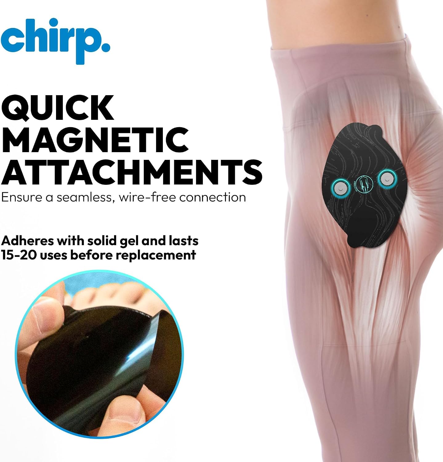 Chirp Halo TFL/Hip Flexor Pad 3-Pack, Targeted Muscle Relief for Hip Flexor, Quadriceps, and TFL – Deep Tissue Massage Tool for Tightness, Soreness & Muscle Recovery - Image 5
