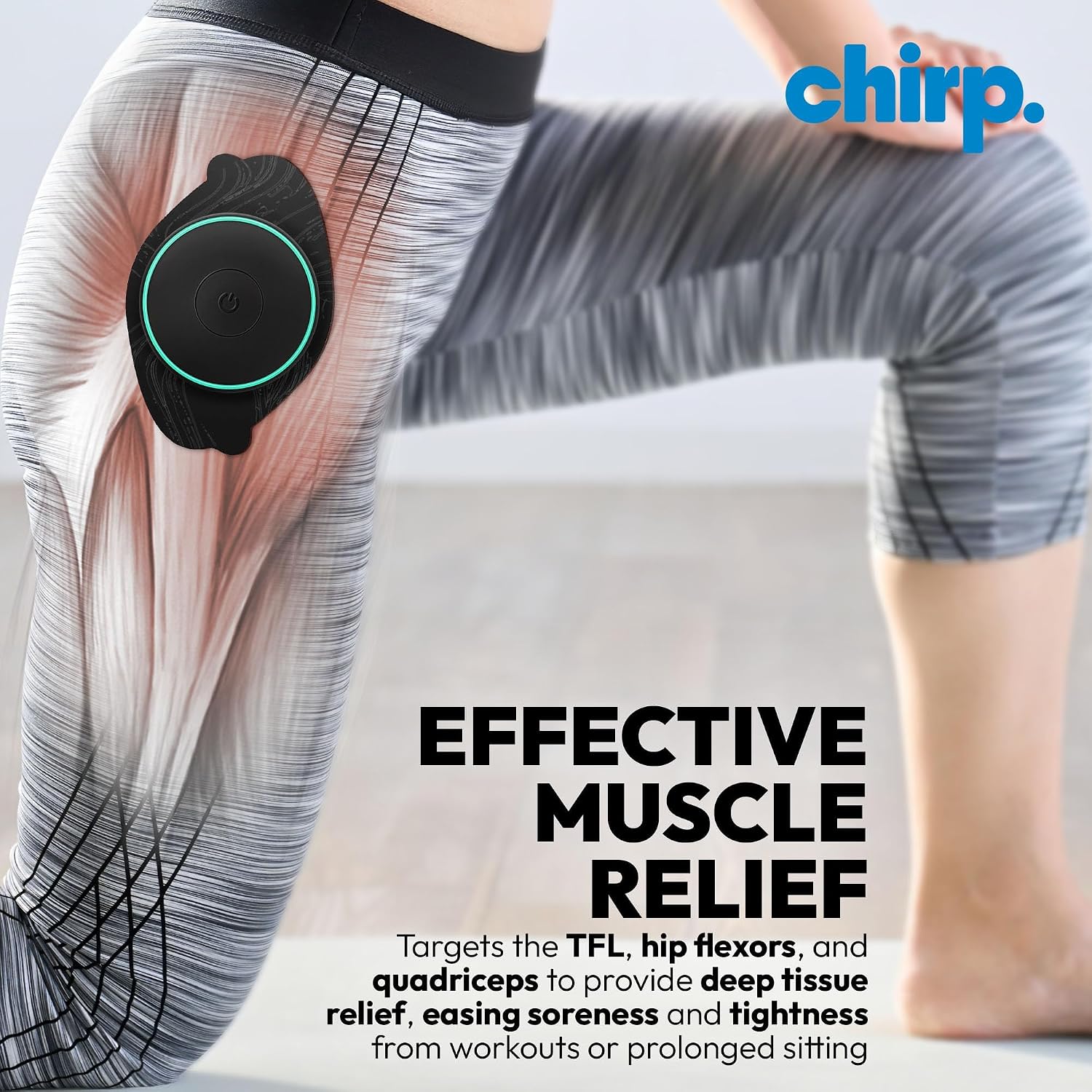 Chirp Halo TFL/Hip Flexor Pad 3-Pack, Targeted Muscle Relief for Hip Flexor, Quadriceps, and TFL – Deep Tissue Massage Tool for Tightness, Soreness & Muscle Recovery - Image 6
