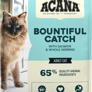 ACANA Dry Cat Food Bountiful Catch Salmon Catfish and Herring 10lb Bag