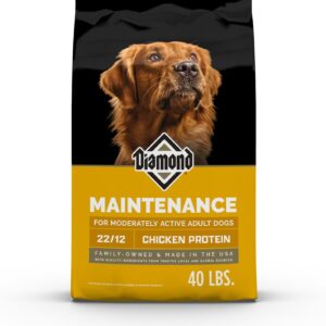 Diamond Maintenance Adult Dry Dog Food 22/12 for Moderately Active Dogs 40lb Bag