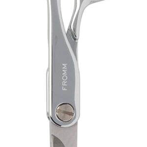 Fromm Professional Explore 5.75" Hair Cutting Shears for Wet & Dry Hair Polished Silver Japanese Steel Scissors with Beveled Blade, Professional Shears For Hair Stylist, Cosmetology & Salon Supplies