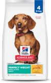 Hill's Science Diet Adult Perfect Weight Small & Mini Dry Dog Food, Chicken, 4 lb. Bag