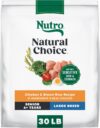 Nutro Natural Choice Senior Dog Food, Large Breed Dry Dog Food, Chicken and Brown Rice, 30 lbs.