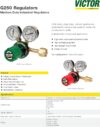 Set of Victor 350 Oxygen & Acetylene Regulators