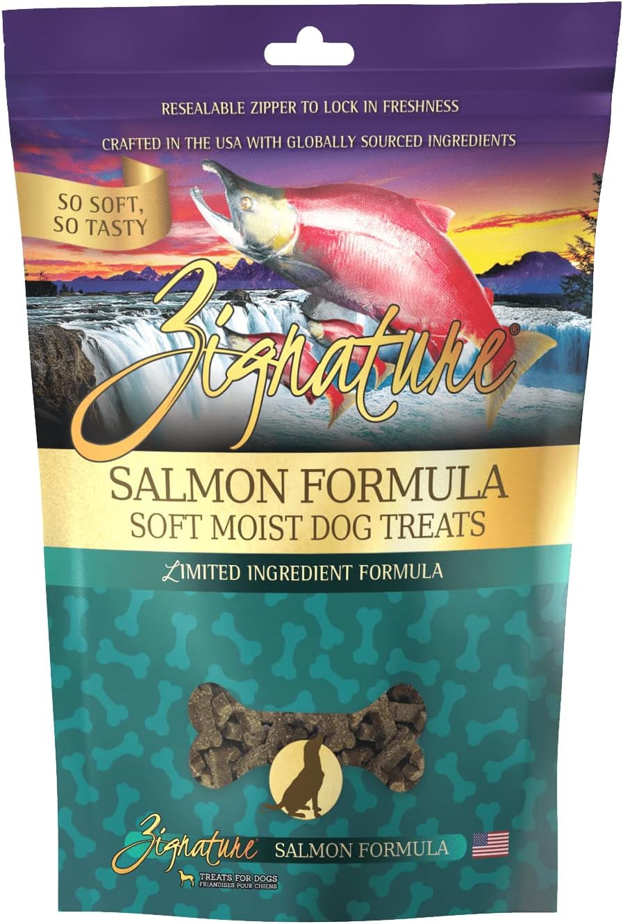 Zignature 715-110-15 Ziggy Soft Salmon Treats 4oz (12)