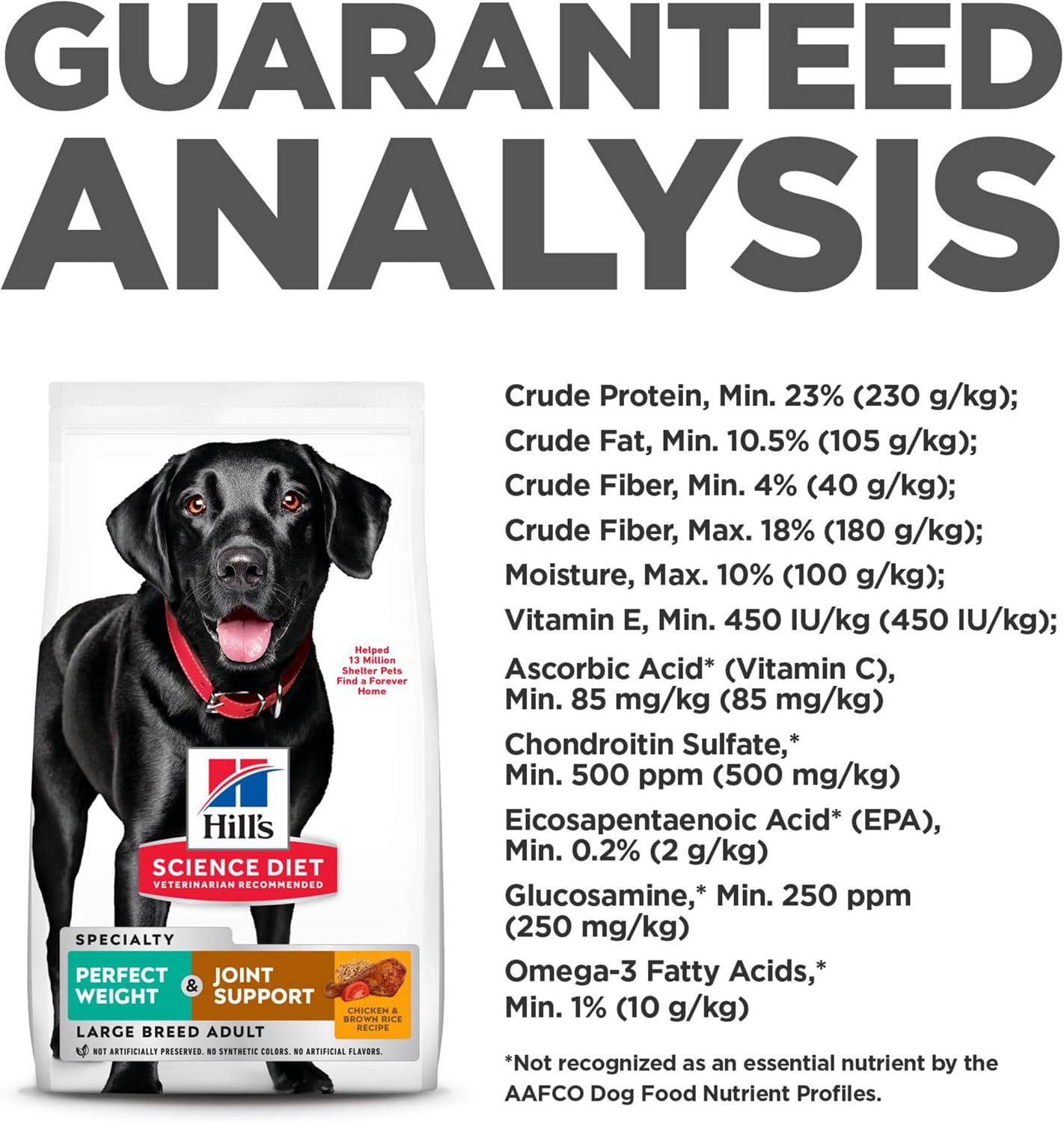 Hill's Science Diet Adult Perfect Weight & Joint Support Large Breed Dry Dog Food, Chicken, 25 lb. Bag - Image 11