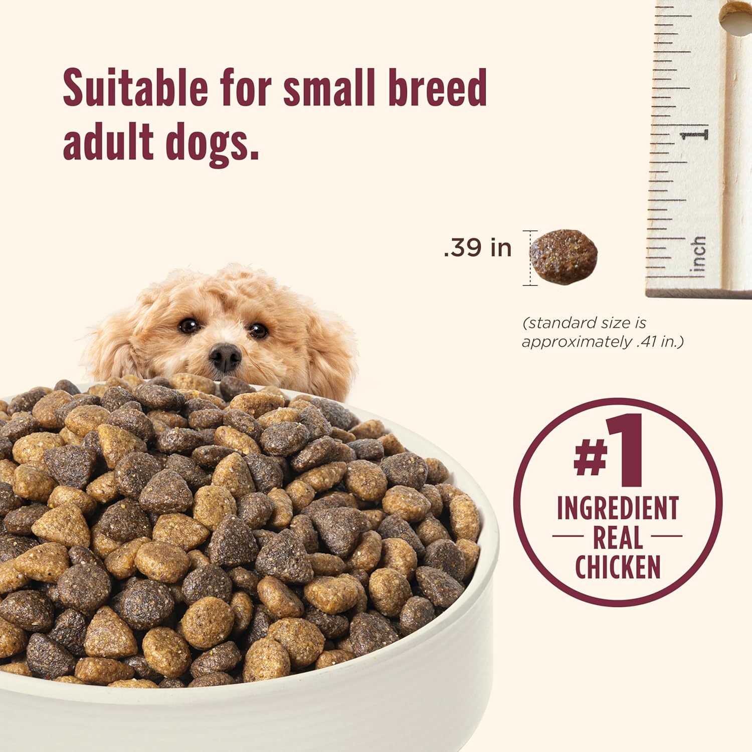 Nutrish Small Breed Real Chicken & Veggies Recipe Whole Health Blend Dry Dog Food, 6 lb. Bag, Packaging May Vary (Rachael Ray) - Image 6