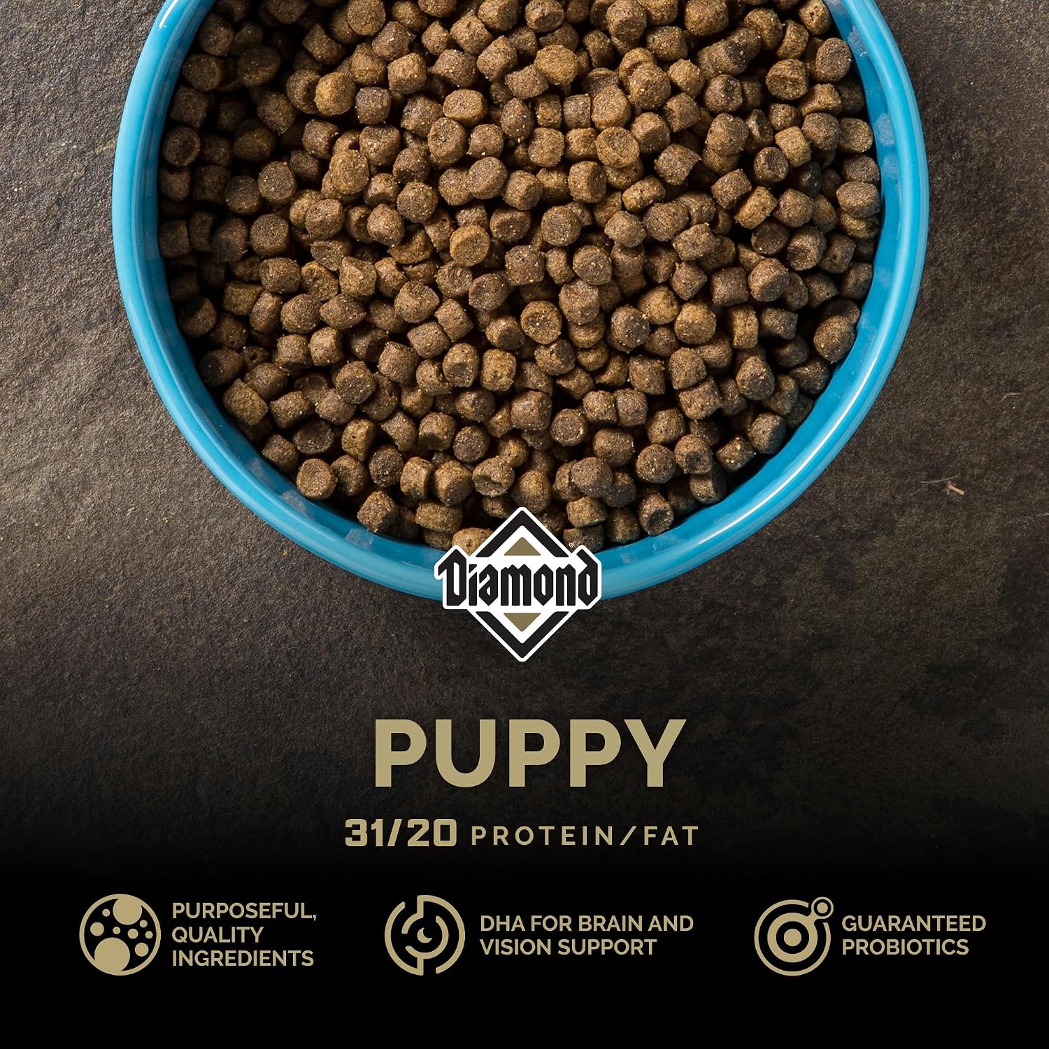 Diamond Puppy 31/20 High Protein Formula for All Life Stages Including Puppies and Pregnant and Nursing Adult Dogs Dry Food 20lb - Image 3